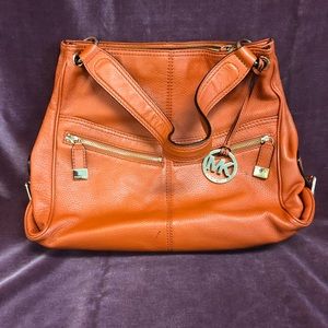 Burnt orange Michael Kors purse